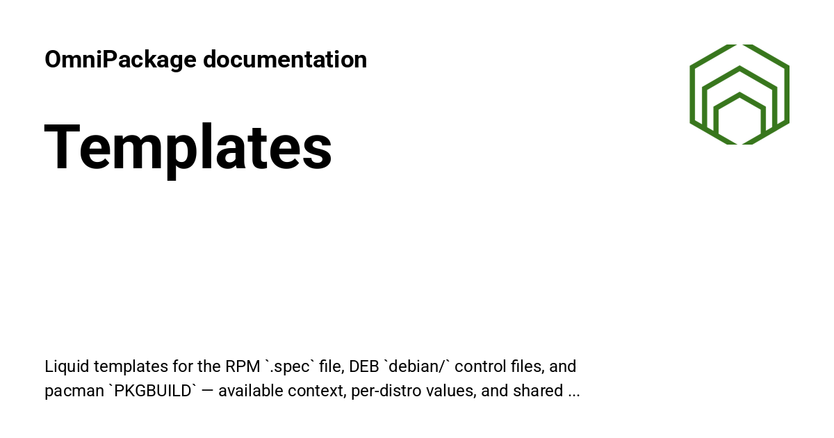 Templates - OmniPackage documentation